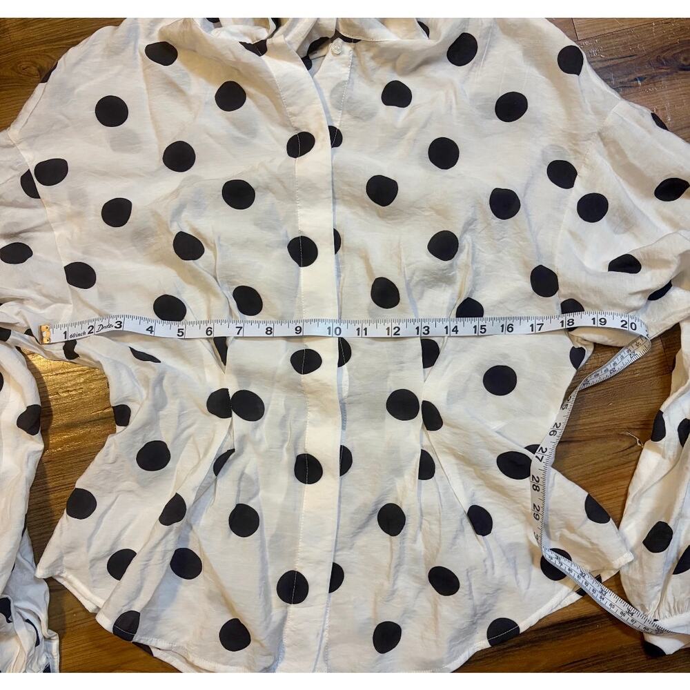 Tie Neck Polka Dot Blouse from H&M - Picture 5 of 10